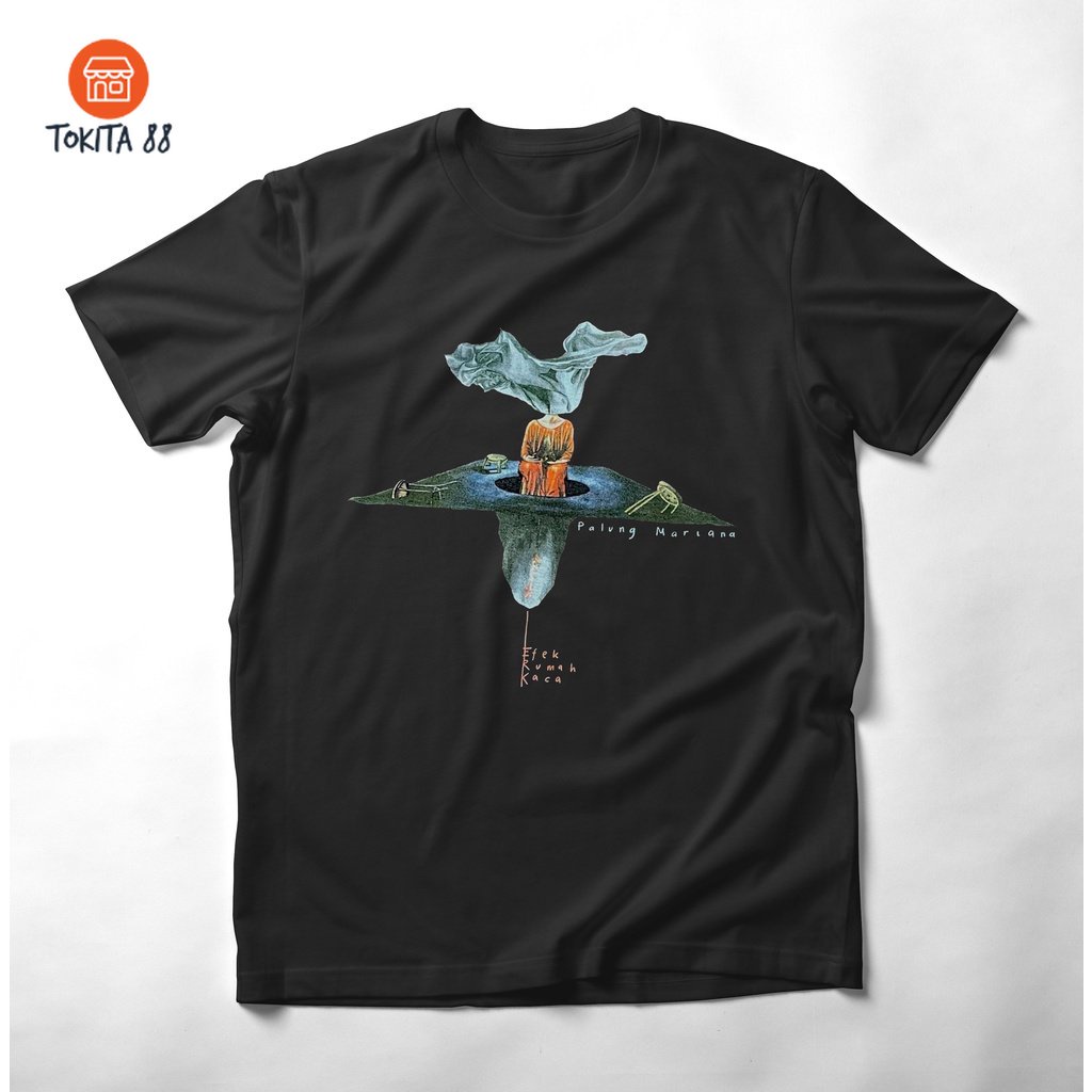 Kaos Pria EFEK RUMAH KACA PALUNG MARIANA Premium tshirt Efek Rumah Kaca, Kaos Band Efek rumah Kaca t