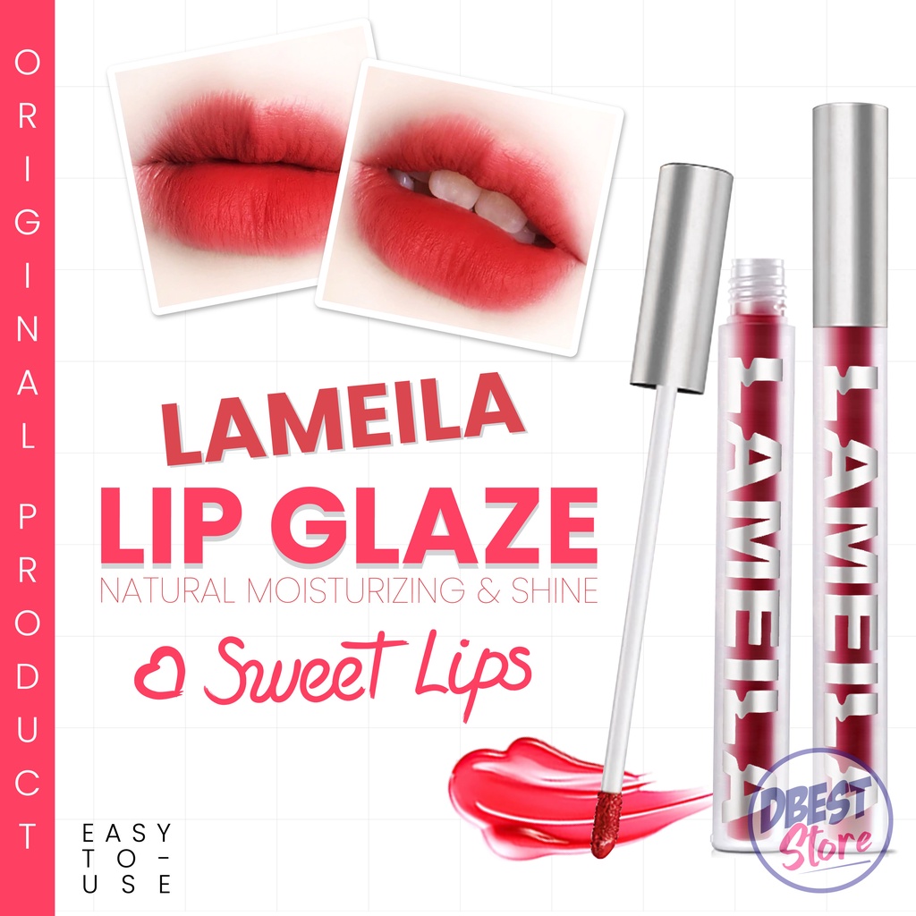 Lameila Matte Lipstick Liquid Korean Anti Air Tahan Lama