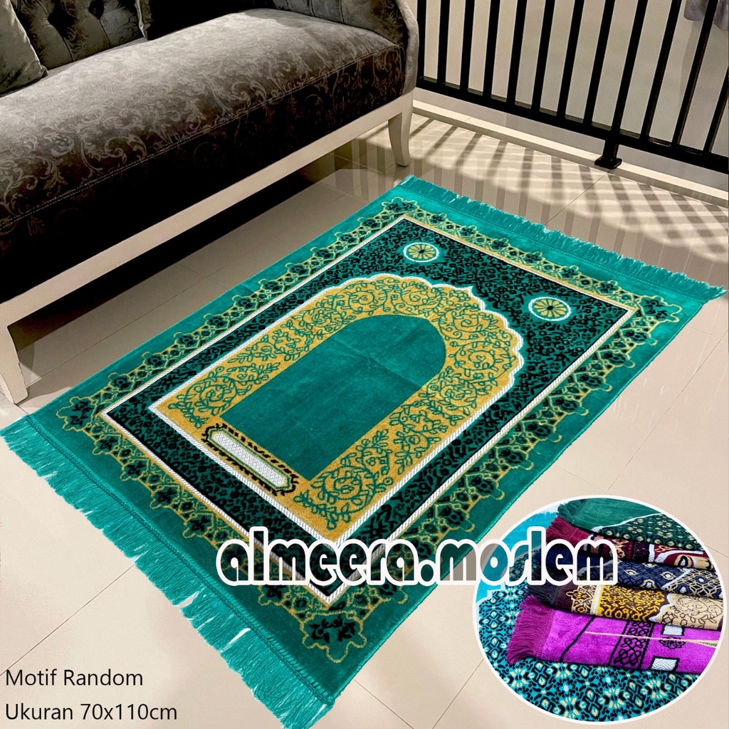 Sajadah Turki Bulu Premium Sajadah Besar Ukuran 70X110cm - Almeera moslem