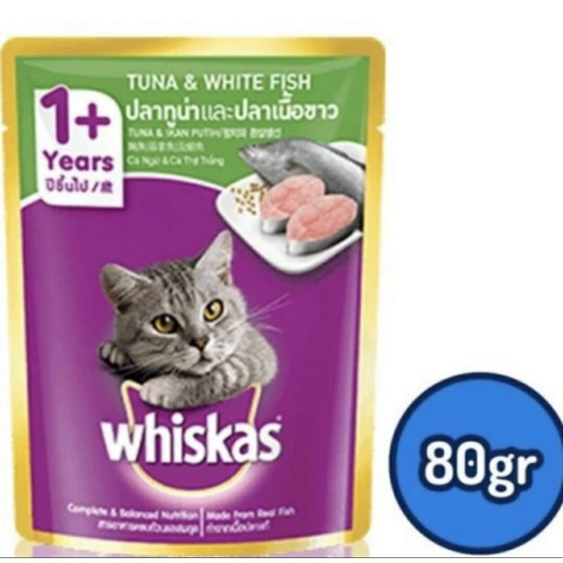 WHISKAS Junior 80gr Makanan Anak Kucing Basah