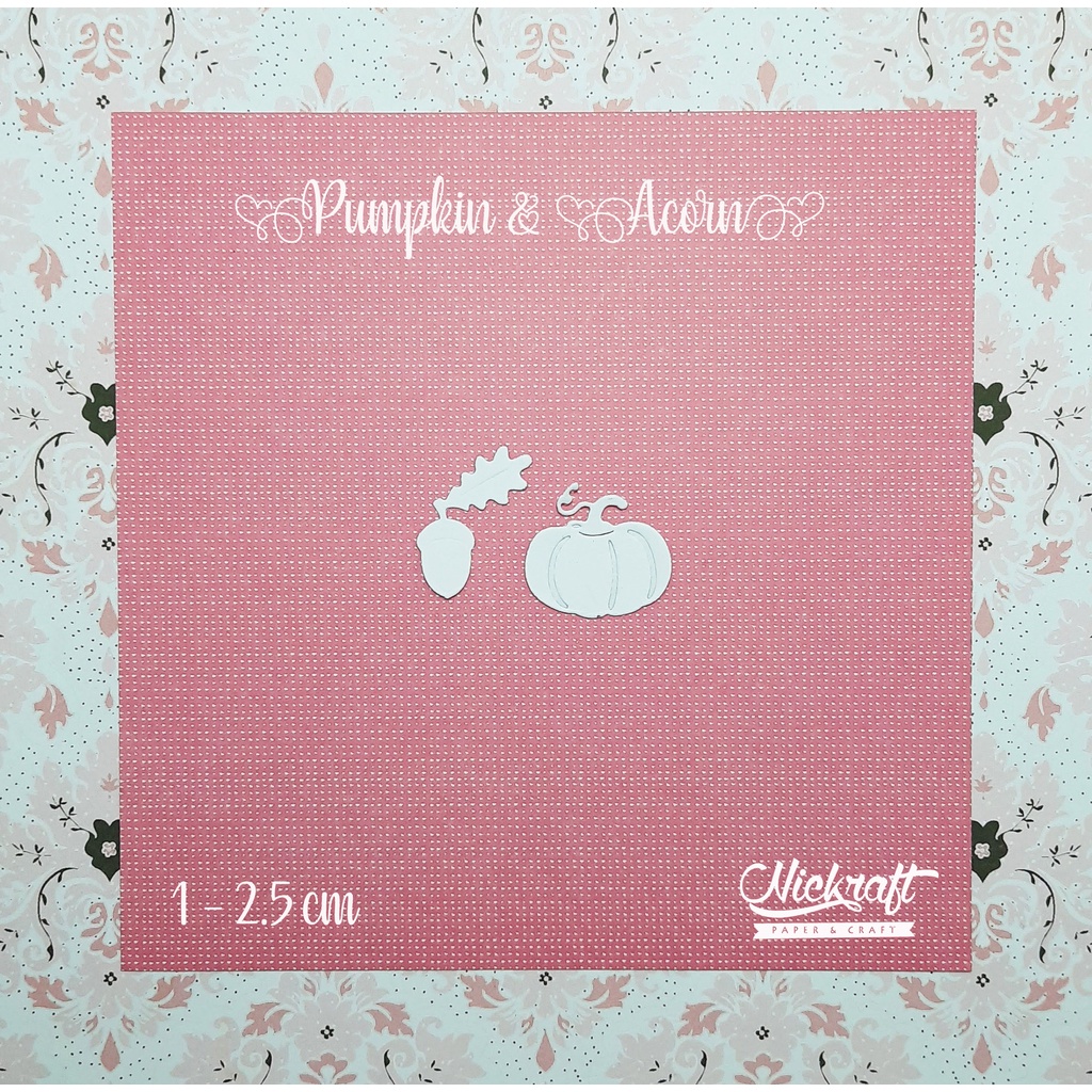 

PUMPKIN & ACORN - HIASAN SCRAPBOOK JOURNALING JURNAL LABU