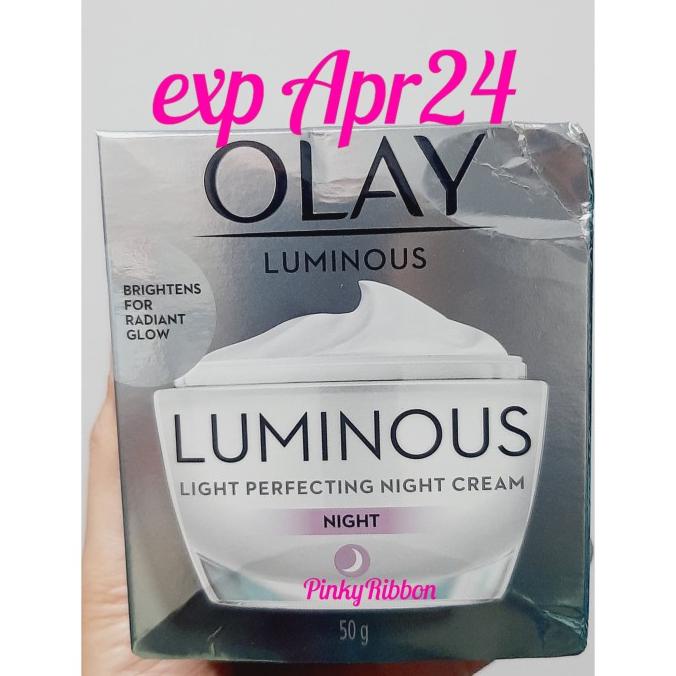 OLAY 50gr Luminous Light Perfecting Night Cream Krim Malam 50 gr
