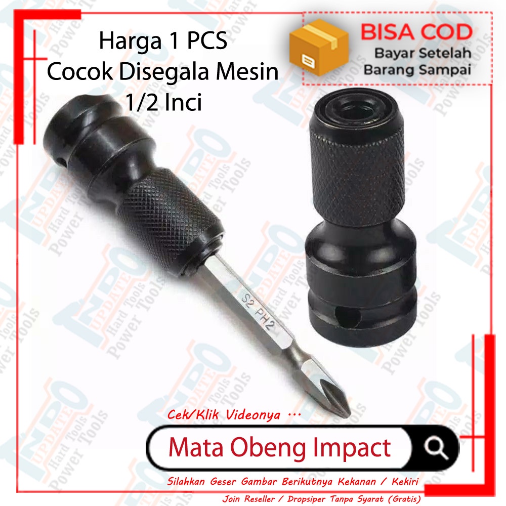 Sambungan Mata Mesin Bor Impact Wrench Obeng Adaptor Socket Konektor Adaptor Umum Impek Inpek