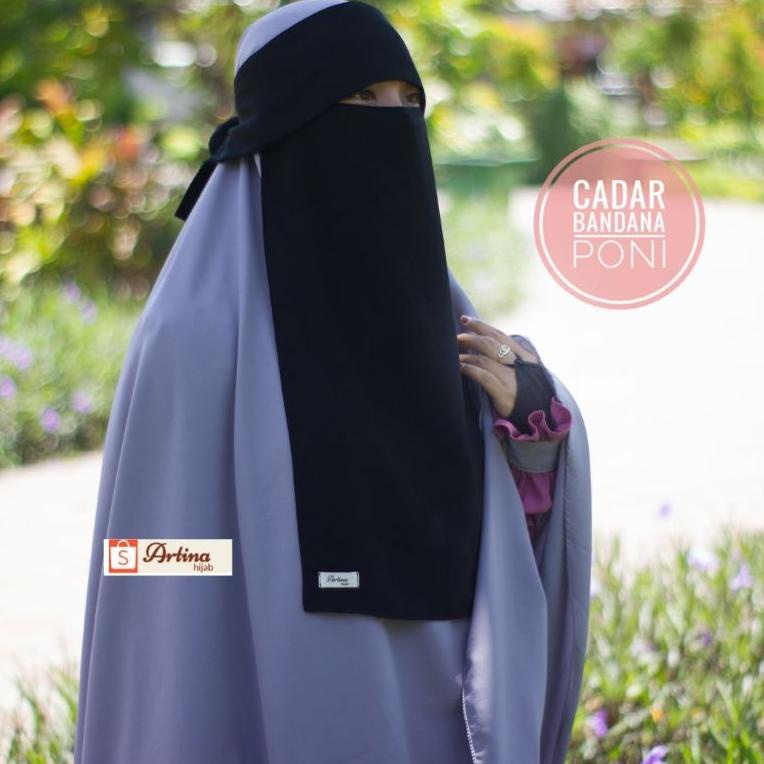 berkualitas CADAR BANDANA PONI | NIQOB BANDANA PONI WOLFIS PREMIUM belkang