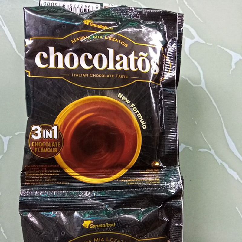 

chocolatos drink hitam 1 renceng ada 10 sachet