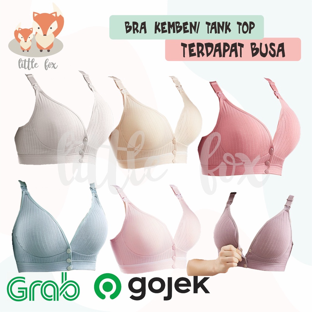 Bra Menyusui Kancing Depan Pakaian Dalam Wanita SEAMLESS Ibu Hamil Tanpa Kawat Nursing Bra / Maternity Bra Busa BH Busui