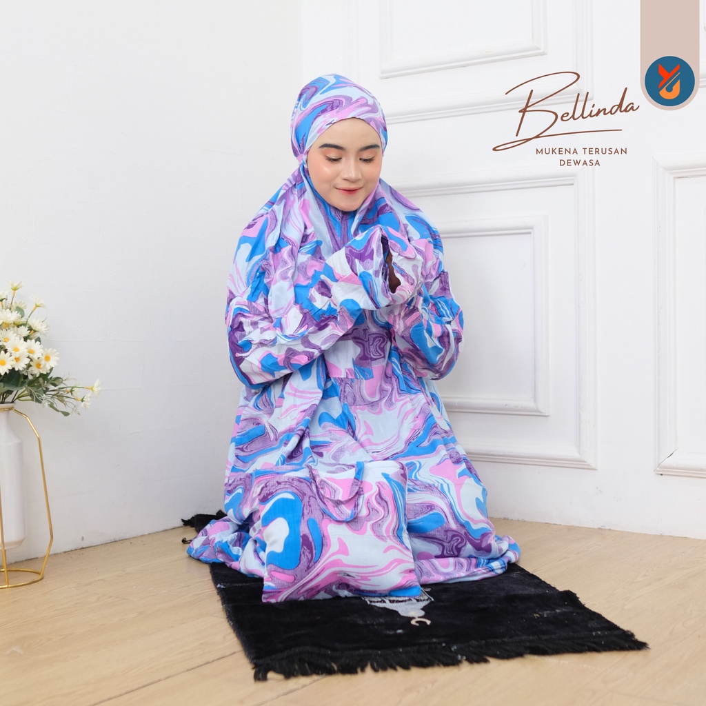 YashCollection Mukena Terusan Dewasa Mukena Travel Rosiana Bahan Rayon Size Jumbo