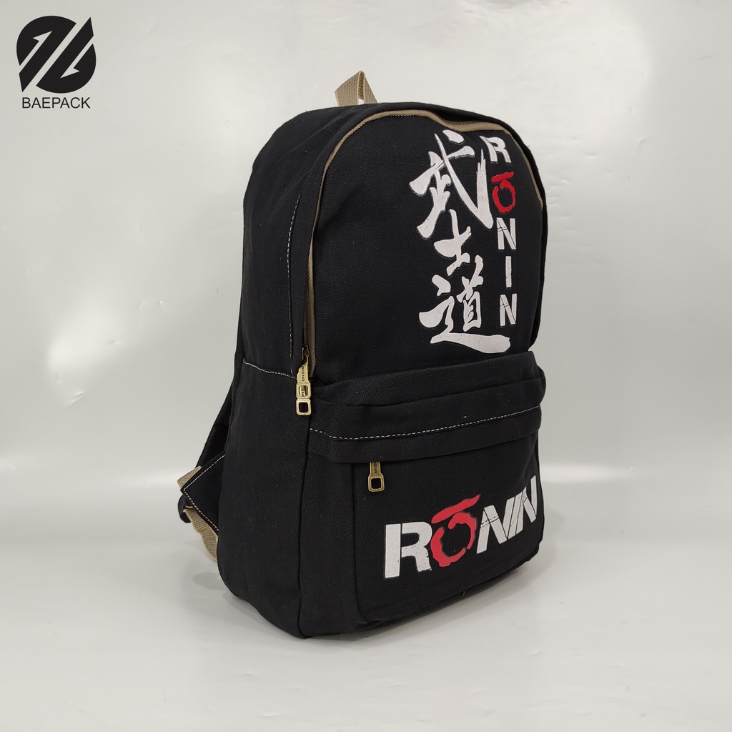 Tas Ransel Pria Dewasa Premium Ronin Original baepack / Tas Backpack Cowok / Tas Punggung / Tas Sekolah / Tas Kanvasa