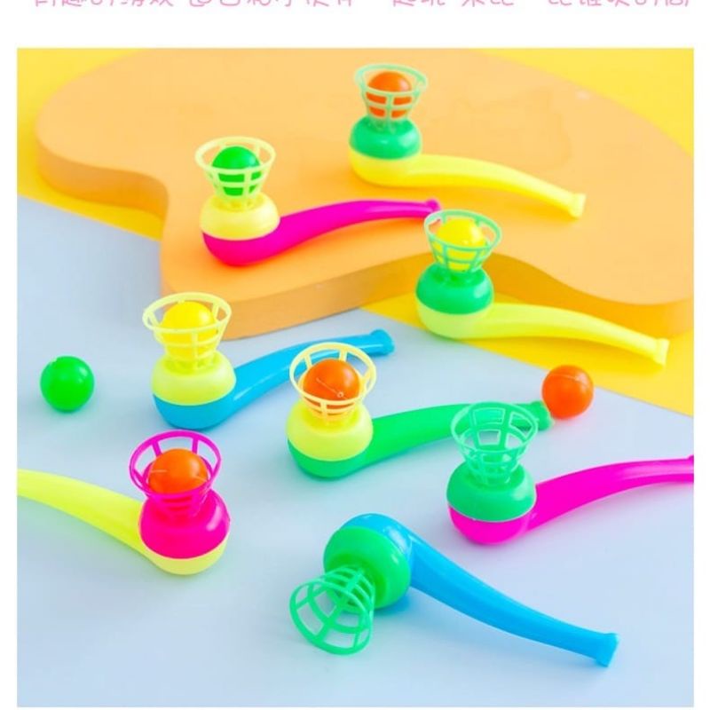 [LGS] MAINAN ANAK - PIPE BLOW BALL MAINAN PELUIT PIPA BOLA TERAPI WICARA / MAINAN BOLA TIUP PIPA