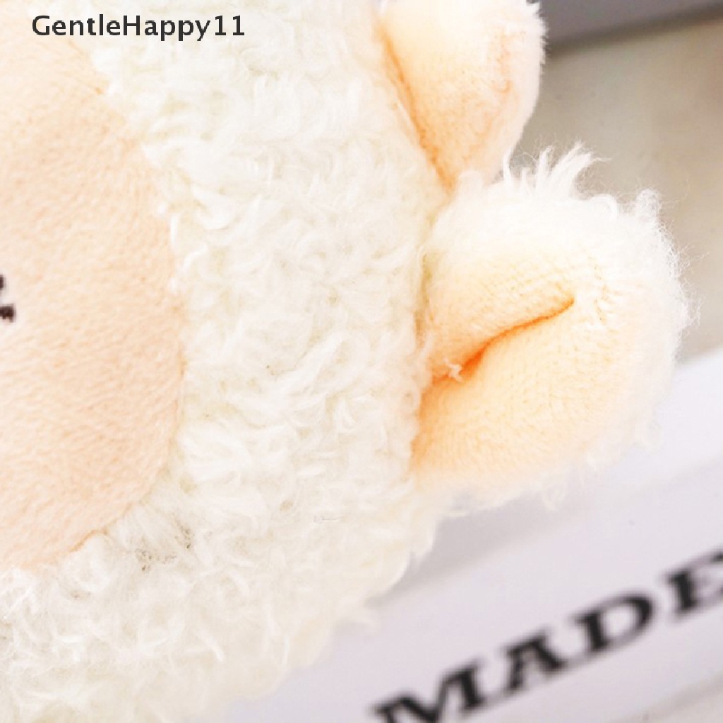 Gentlehappy 12 cm Domba Mainan Mewah Boneka Boneka Liontin Tas Hewan Dekorasi Domba Ransel Keychain Mainan Anak/Pacar Hadiah id