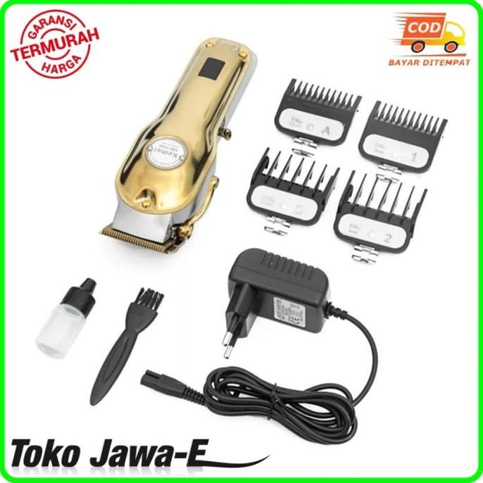 Alat Cukur Kemei KM-1986 Hair Clipper Cordless Professional - GOLD
