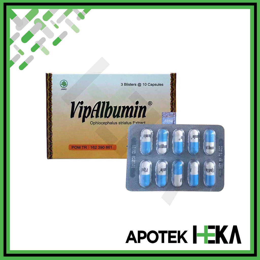 Vipalbumin Box isi 3x10 Kapsul - Ekstrak Ikan Gabus (SEMARANG)