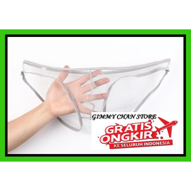 CELANA DALAM PRIA TRANSPARAN SEXY / CIOKICX TRANSPARENT MEN BRIEF CELANA DALAM SEGITIGA PRIA GRAY C0