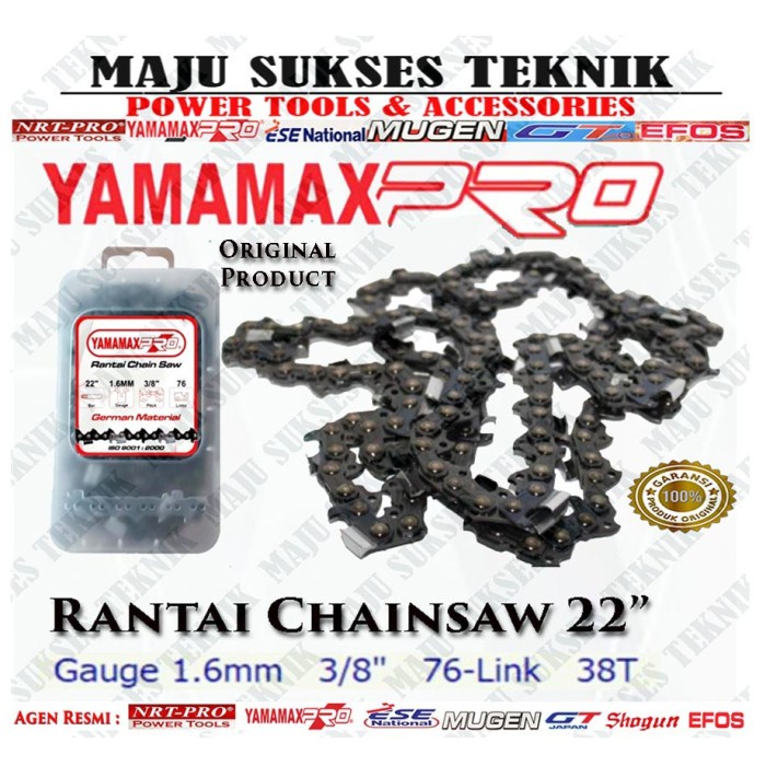 Jual Rantai Chainsaw 22 Inch Yamamax Pro / Sparepart Chainsaw 22" Berkualitas
