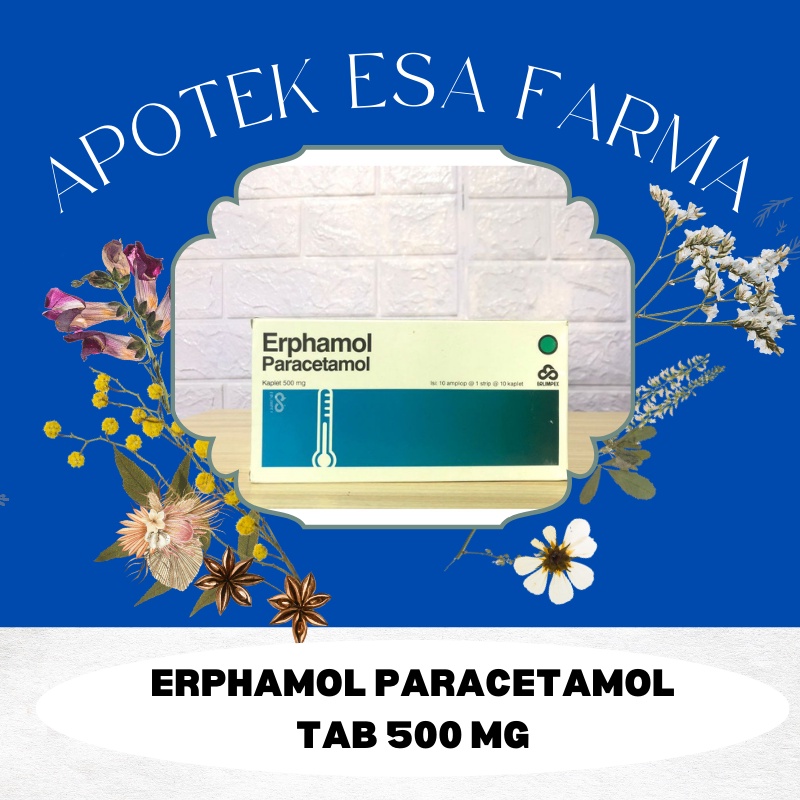 ERPHAMOL Paracetamol 500mg per strip