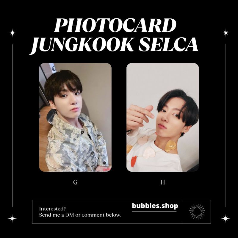 PHOTOCARD UNOFFICIAL JUNGKOOK BTS SELCA