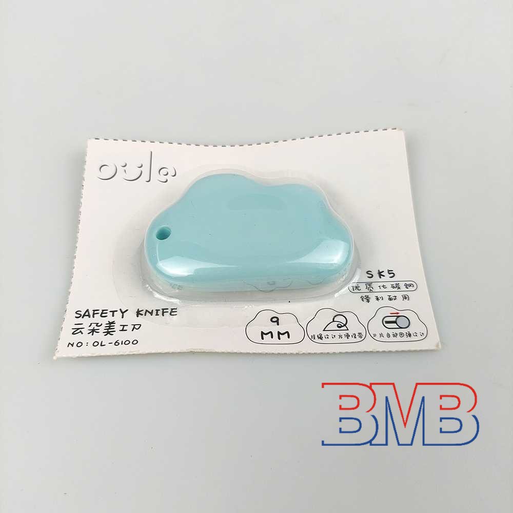 

K5 N22 Pisau Cutter Mini Pemotong Kertas Desain Cloud Oule - OL-6100