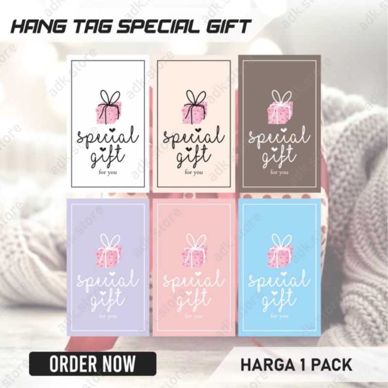 

[1 PACK] HANG TAG SPECIAL GIFT | KARTU TAG SPECIAL GIFT