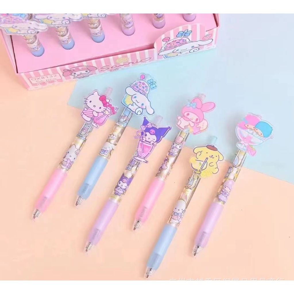 PULPEN PULLPEN PULPENN MIKA HELLOKITTY PEN SANRIO PEN LUCU ATK PULPEN SANRIO KUROMI POMPOMPURIN CINNAMOROLL MY MELODY HELLO KITTY PULPEN HK @banyak