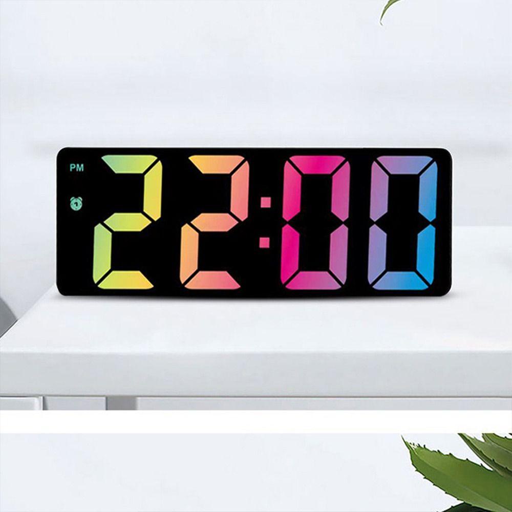 Populer Jam Weker Dekorasi Rumah Backlight Lampu Tidur Angka Clock LED Digital