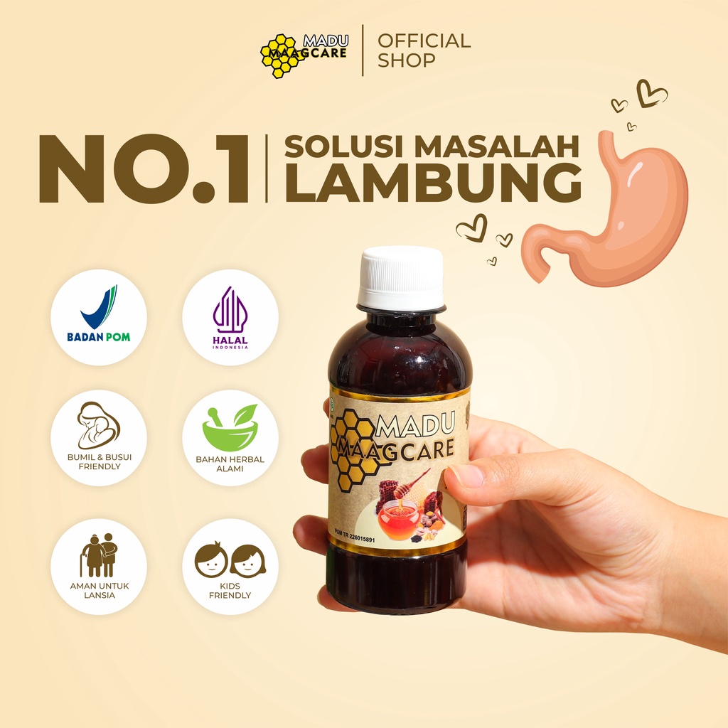 Jual Maagcare Madu Gerd Maag Kronis Asam Lambung Tukak Lambung