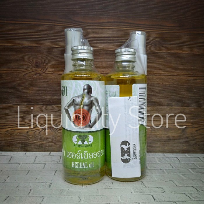 Erawadee 60 Minyak Gosok - 100% Original Thailand Batch Baru