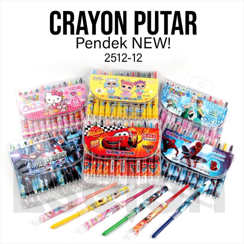 

Crayon Putar Pendek / Crayon Putar 1set