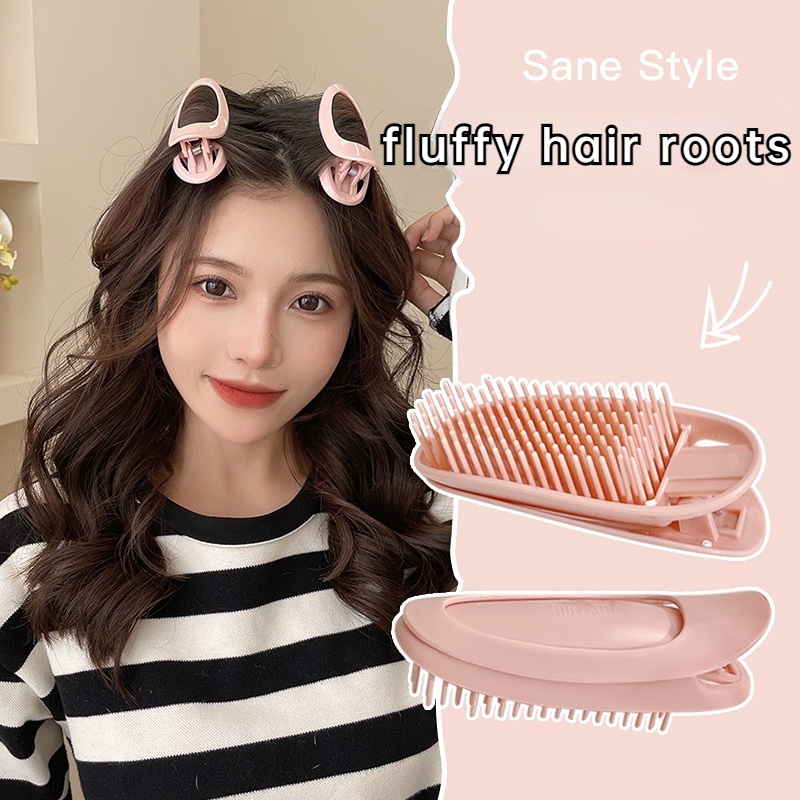 Korea Rambut Berbulu Artefak Poni Rambut Keriting Berbulu Klip Mulus Klip Pengeriting