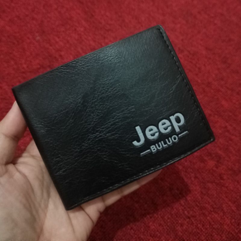 DOMPET PRIA MODEL LIPAT PENDEK KULIT JEEP BULUO IMPORT