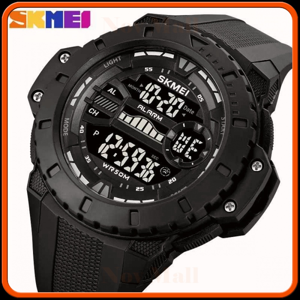 SKMEI Jam Tangan Pria Digital Sport Watch Alarm Waterproof - 1885