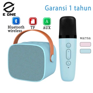 E ONE speaker karaoke bluetooth mini full bass portable wireless (Dapat terhubung ke HP/TV) - Garansi 1 tahun