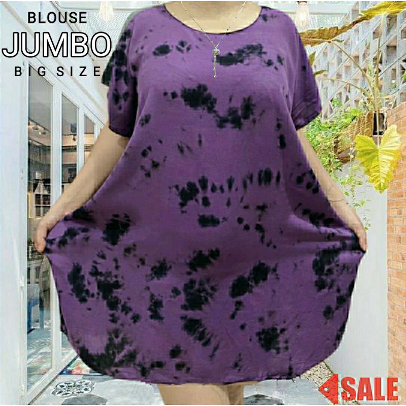 blouse big size blus ukuran jumbo baju jumbo wanita atasan big size wanita baju tie dye wanita size jumbo bahan rayon berkwalitas