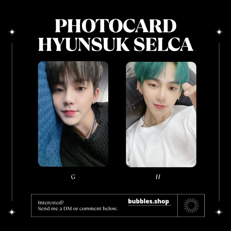 PHOTOCARD UNOFFICIAL HYUNSUK TREASURE SELCA