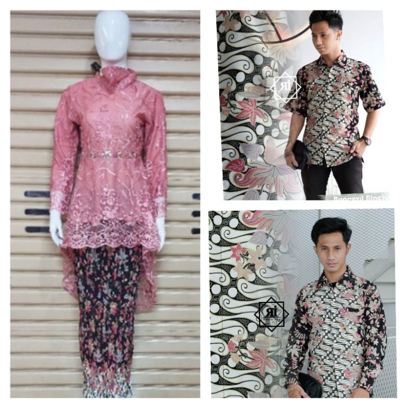 BA COUPLE KEBAYA LESTI MODERN SET KEBAYA PESTA SET KEBAYA TUNIK MUSLIM SETKEBAYA TUNANGAN COUPLE KEBAYA KELUARGA KEBAYA