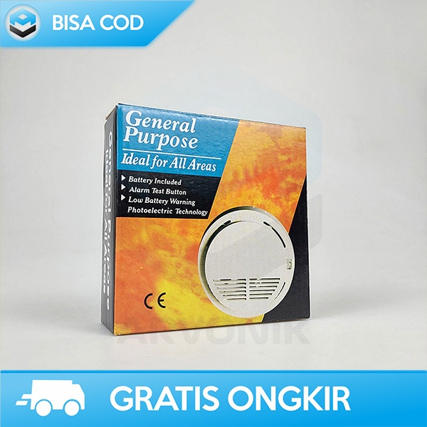 ALARM KEBAKARAN ALAT PENDETEKSI ASAP SENSITIVITAS TINGGI EFEKTIF 85DB