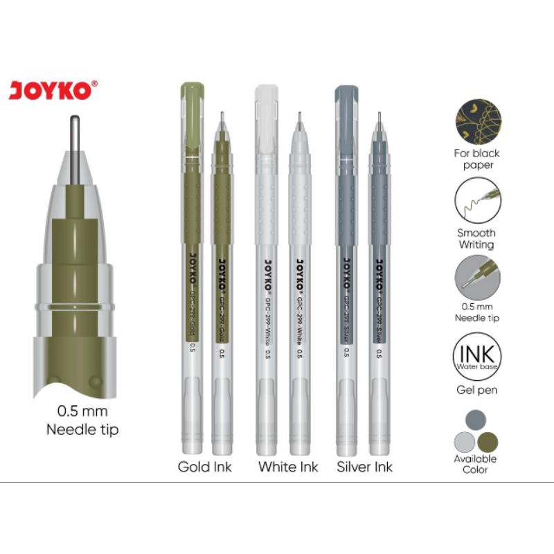 

RB [PACK] Pulpen Warna / Color Gel Pen - Joyko GPC-299 MURAH