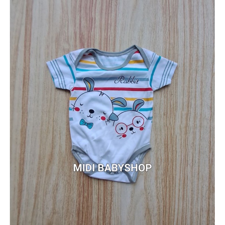 Jumper bayi pendek motif animal lucu SNI