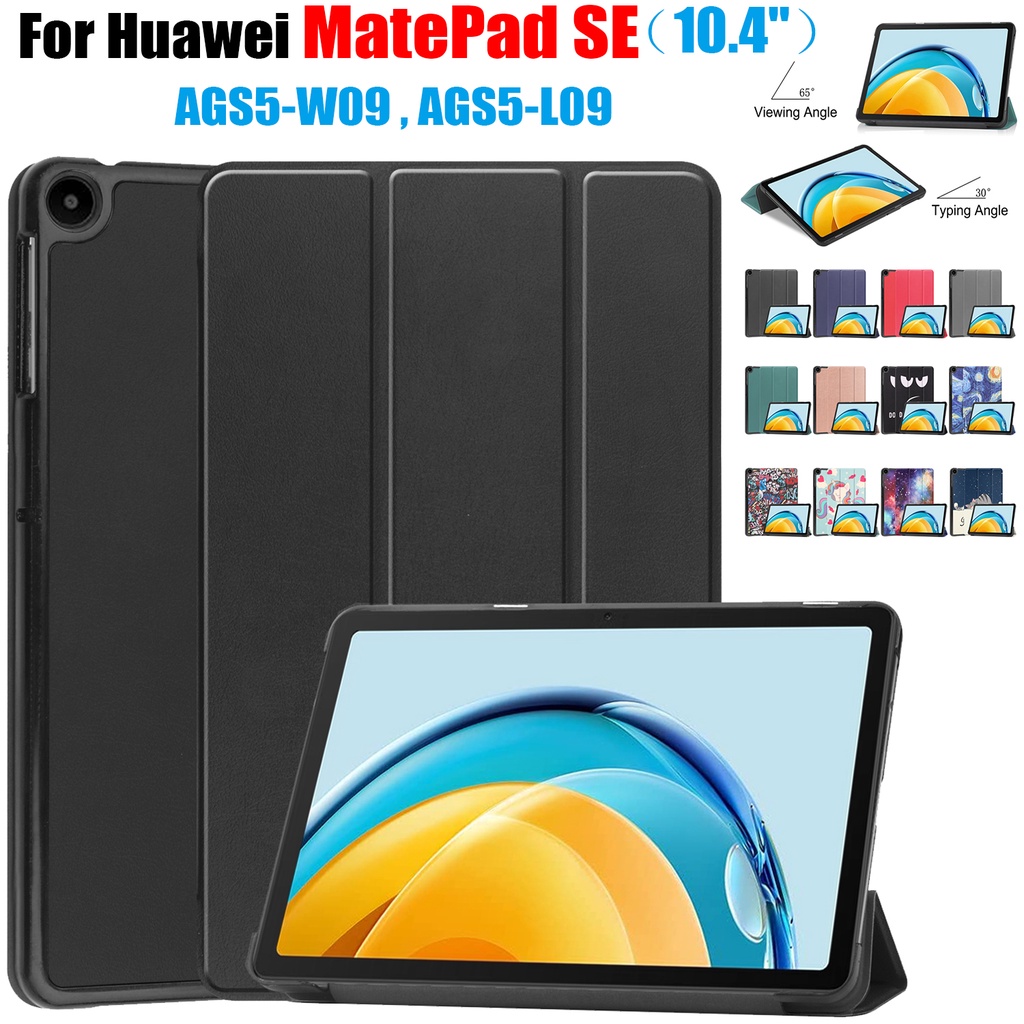Huawei MatePad SE 10.4 &quot;2022 Magnetic PU Leather Flip Cover Tablet AGS5-W09 AGS5-L09 Stand Case Lipat