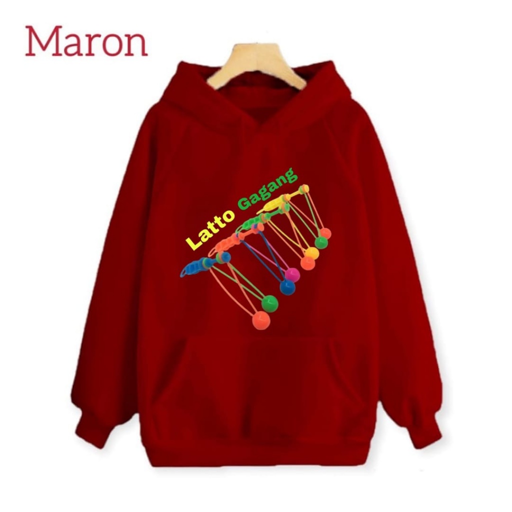 Hzl_outfit Hoodie Sweater Anak Latto Latto Gagang S.M.L.XL