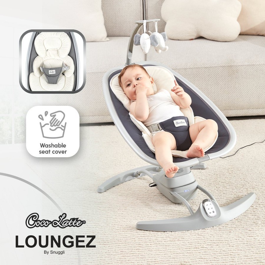 COCOLATTE Loungez By Snuggli Baby Swing - Ayunan Bayi Bouncer Elektrik