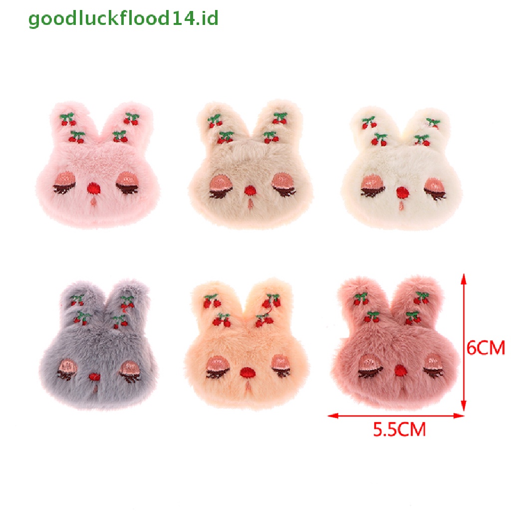 [GOOGFOUR] 5pcs Squing Rabbit Plush Patch Bros Tas Mantel Sweater Syal Lencana Pin Dekorasi [TOP]