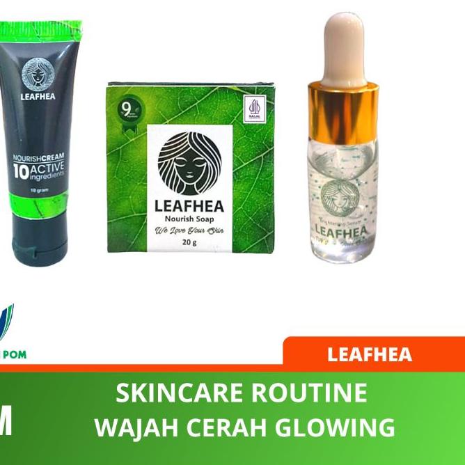 ➽ Leafhea Skincare Routine Original  [Sabun, Serum & Cream] ❀