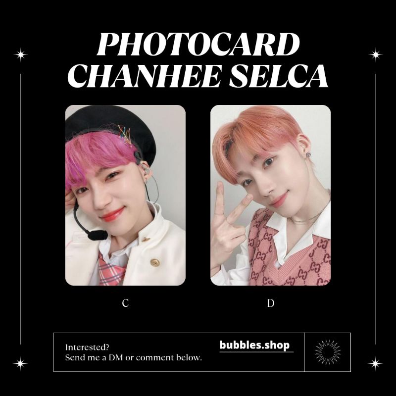 PHOTOCARD UNOFFICIAL CHANHEE THE BOYZ SCA