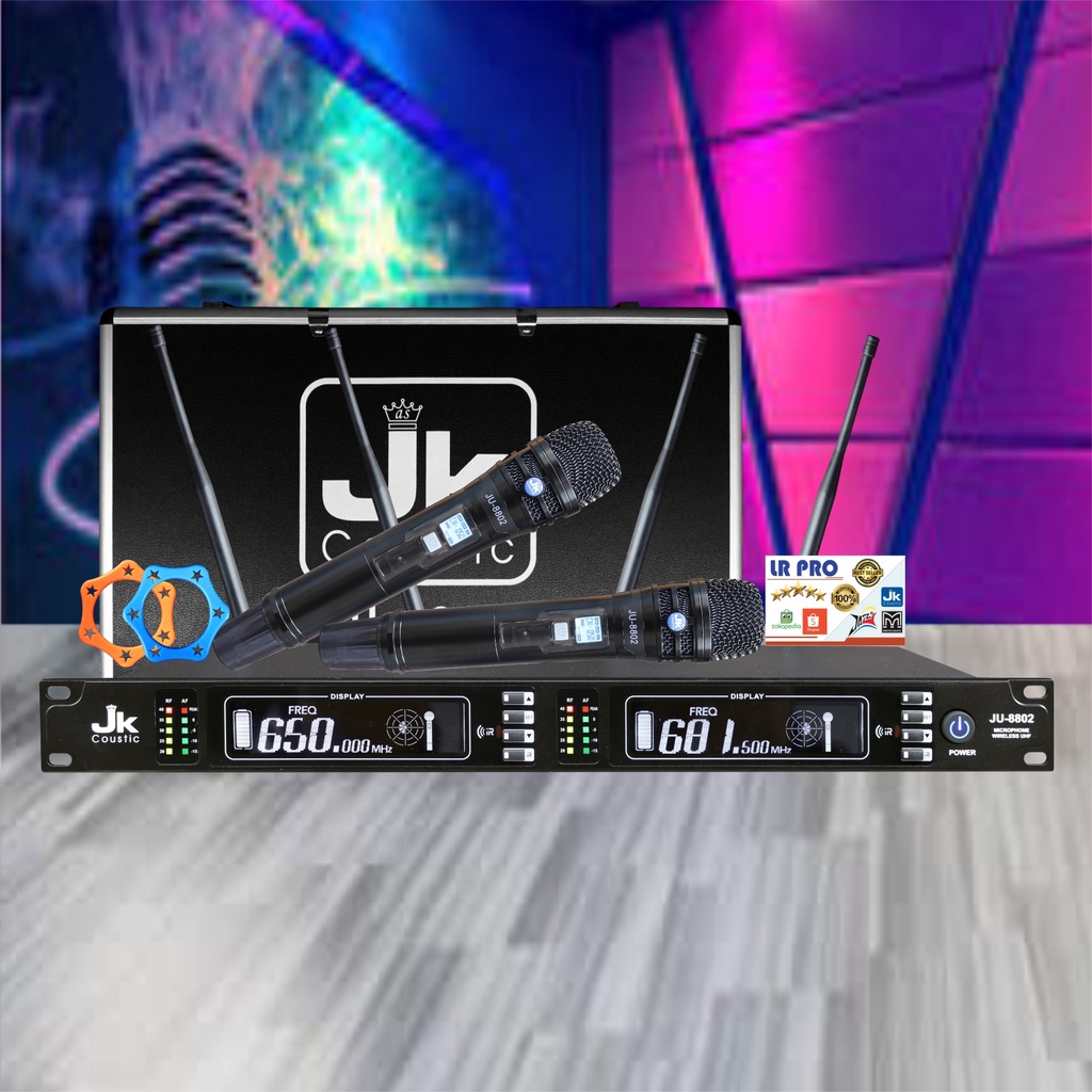 Microphone wirelles Jk coustic JU 8802 / Hitam