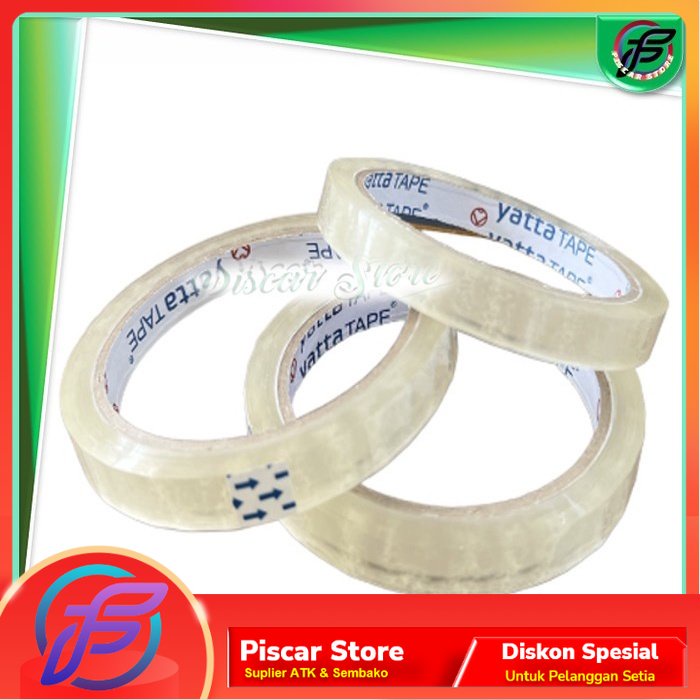 

Lakban Bening Yatta Cellotape 12 mm x 72 yard 1 Pcs