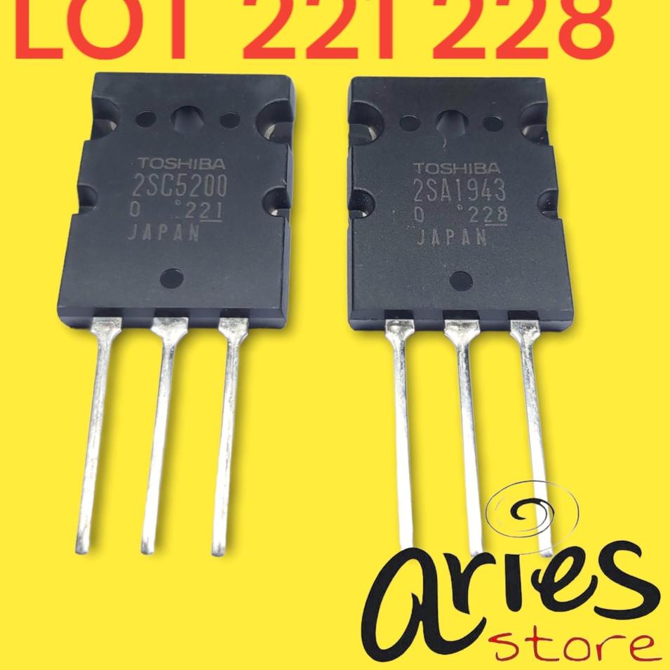 Terbaru Transistor TOSHIBA 2SA1943 2SC5200 A1943 C5200 JAPAN BAGUS