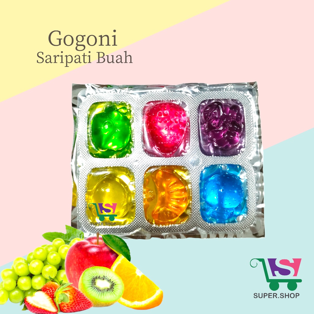 

Gogoni Saripati Buah Jelly Jeli Agar Agar Aneka Buah