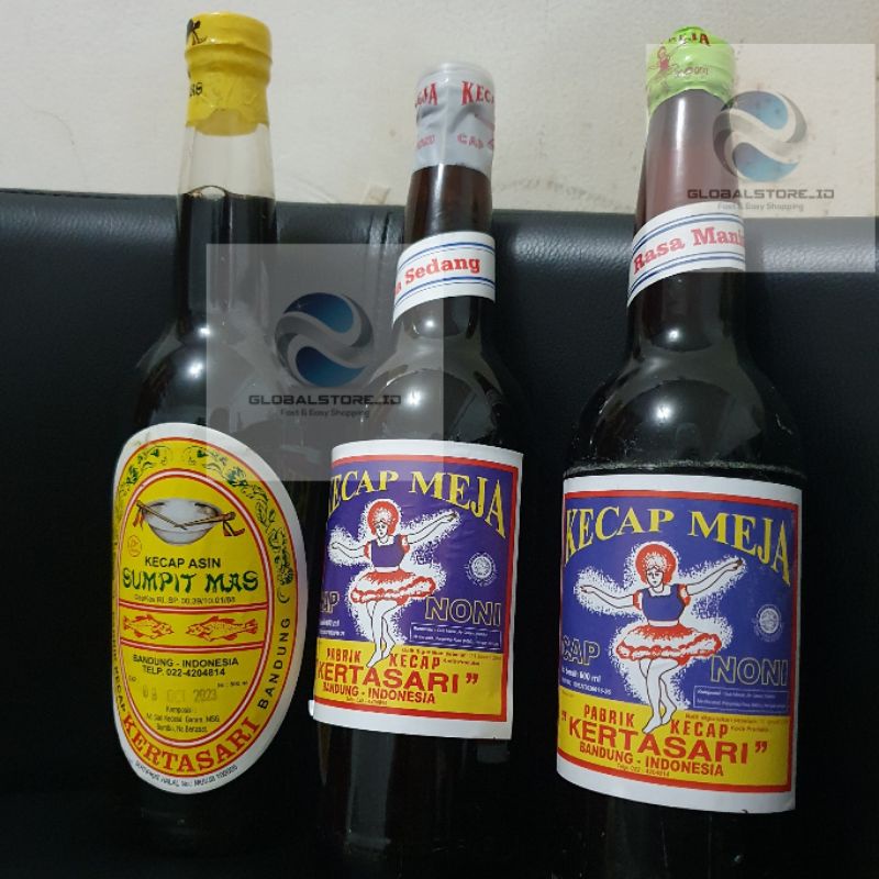 Kecap kertasari cap noni manis 600ml / manis sedang 600ml / kertasari asin sumpit mas 600ml