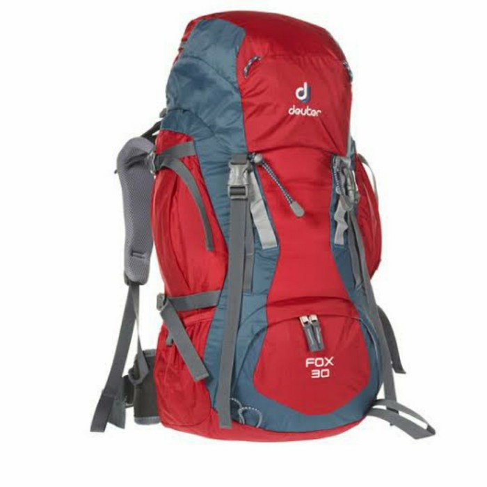 TAS GUNUNG DEUTER FOX 30 MERAH ORIGINAL HIKING CAMPING TRAVELING