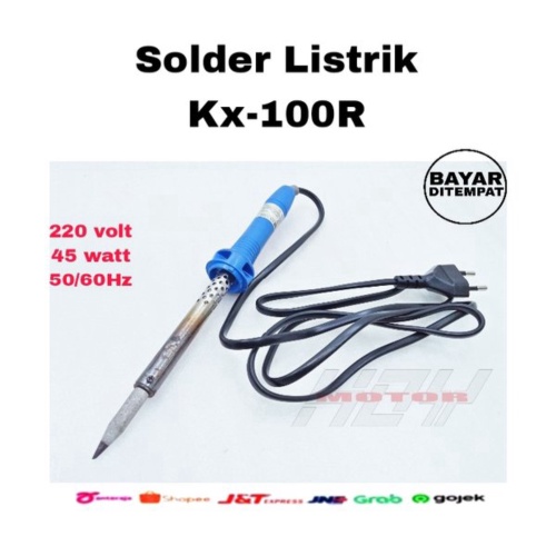 Dijual solder Listrik kx-100r 220 volt 45 Watt second mati Diskon